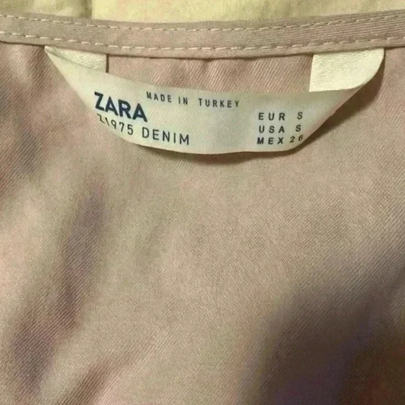 Zara Denim Dress Button Down Dusty Pink Side Tie
Mini Dress Flirty - Picture 9 of 10
